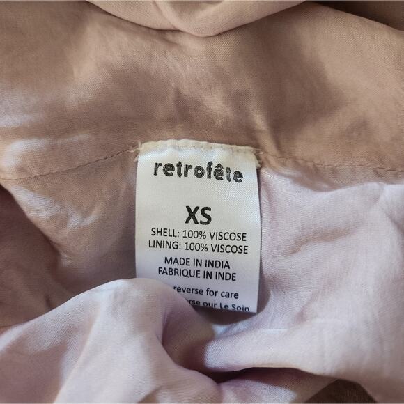 Retrofete Gabrielle Robe Dress in Dusty Lilac Purple XS Sequins NWT Long Sleeve - Picture 12 of 13